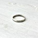 Sterling Silver Ring, Rustic Hammered Sterling..